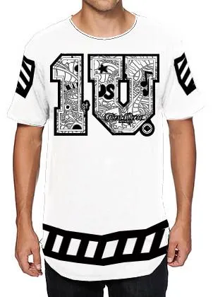 `1 V first verse white/black apparel jersey  T-Shirt