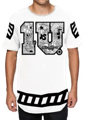 `1 V first verse white/black apparel jersey  T-Shirt