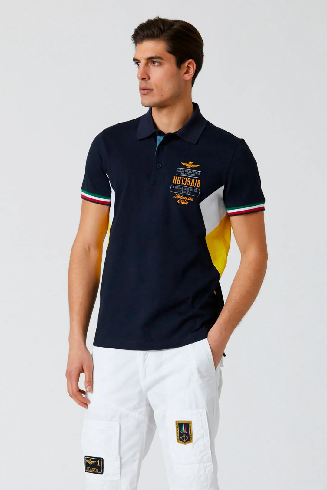 15th Wing Polo Tricolor Details