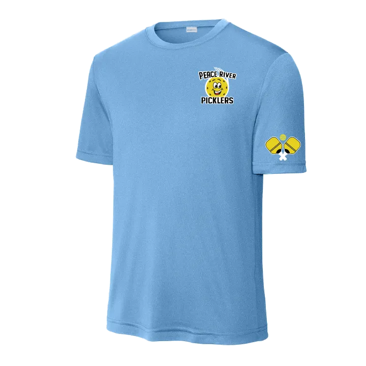 2024 Peace River Picklers Pickleball Men's Performance Short Sleeve Shirt - Design 4