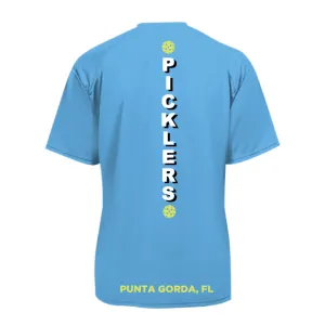 2024 Peace River Picklers Pickleball Men's Performance Short Sleeve Shirt - Design 4
