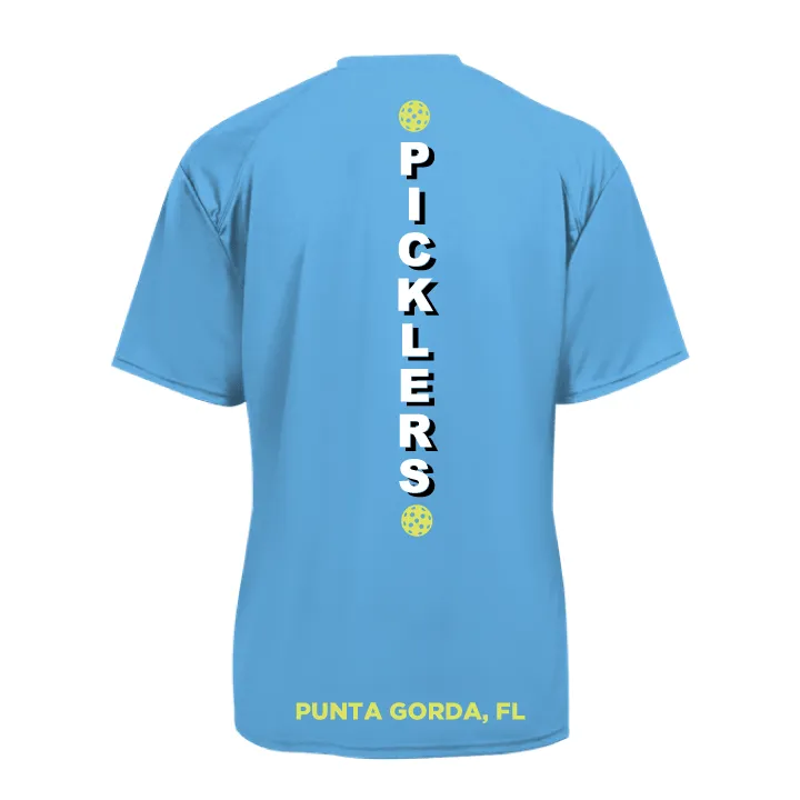 2024 Peace River Picklers Pickleball Men's Performance Short Sleeve Shirt - Design 4