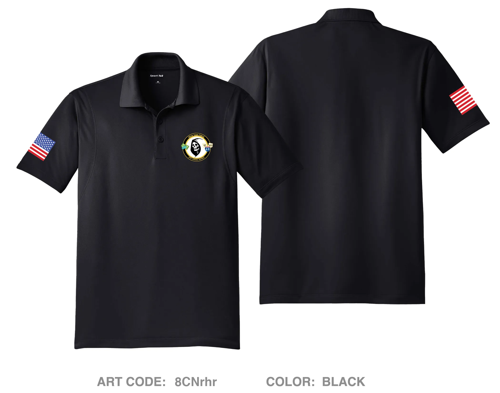 27th Judicial Drug Task Force Hi-Tech Performance Men's SS Polo - 8CNrhr