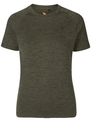50% OFF - SEELAND Active Short Sleeve T-shirt - Ladies - Pine Green - Size: 2XL