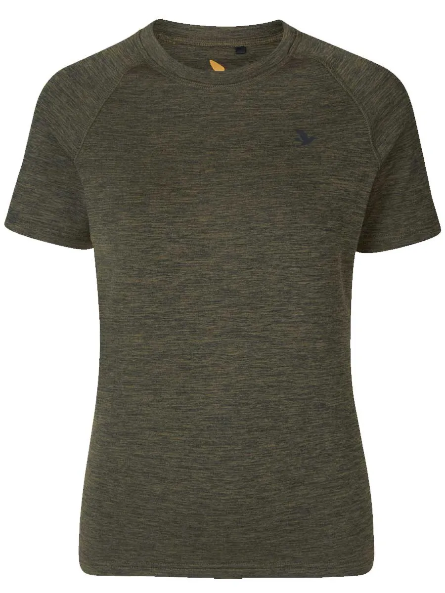 50% OFF - SEELAND Active Short Sleeve T-shirt - Ladies - Pine Green - Size: 2XL