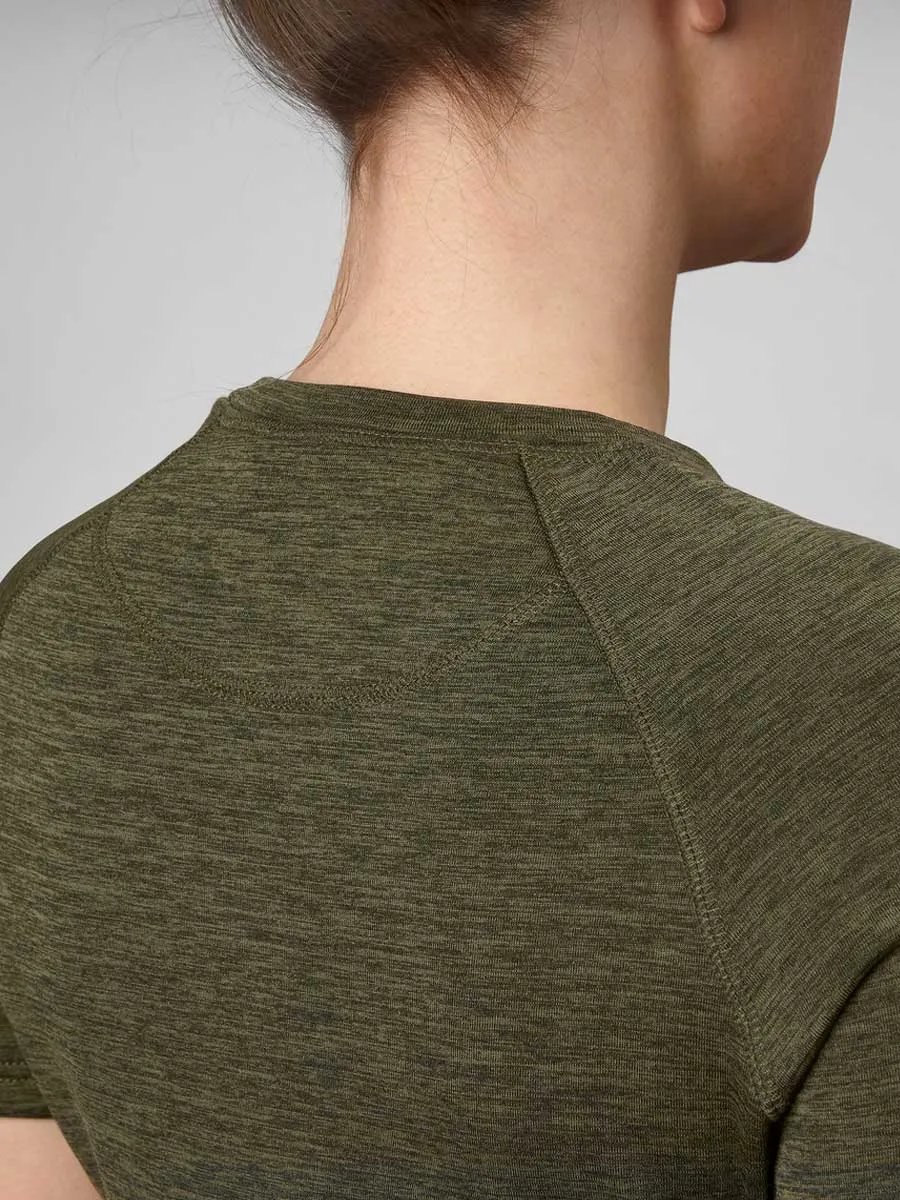 50% OFF - SEELAND Active Short Sleeve T-shirt - Ladies - Pine Green - Size: 2XL
