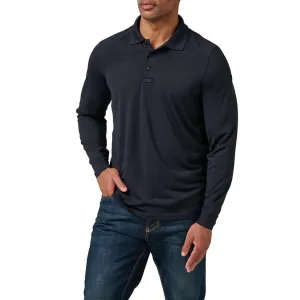 5.11 Helios Long Sleeve Mens Polo Shirt - Dark Navy