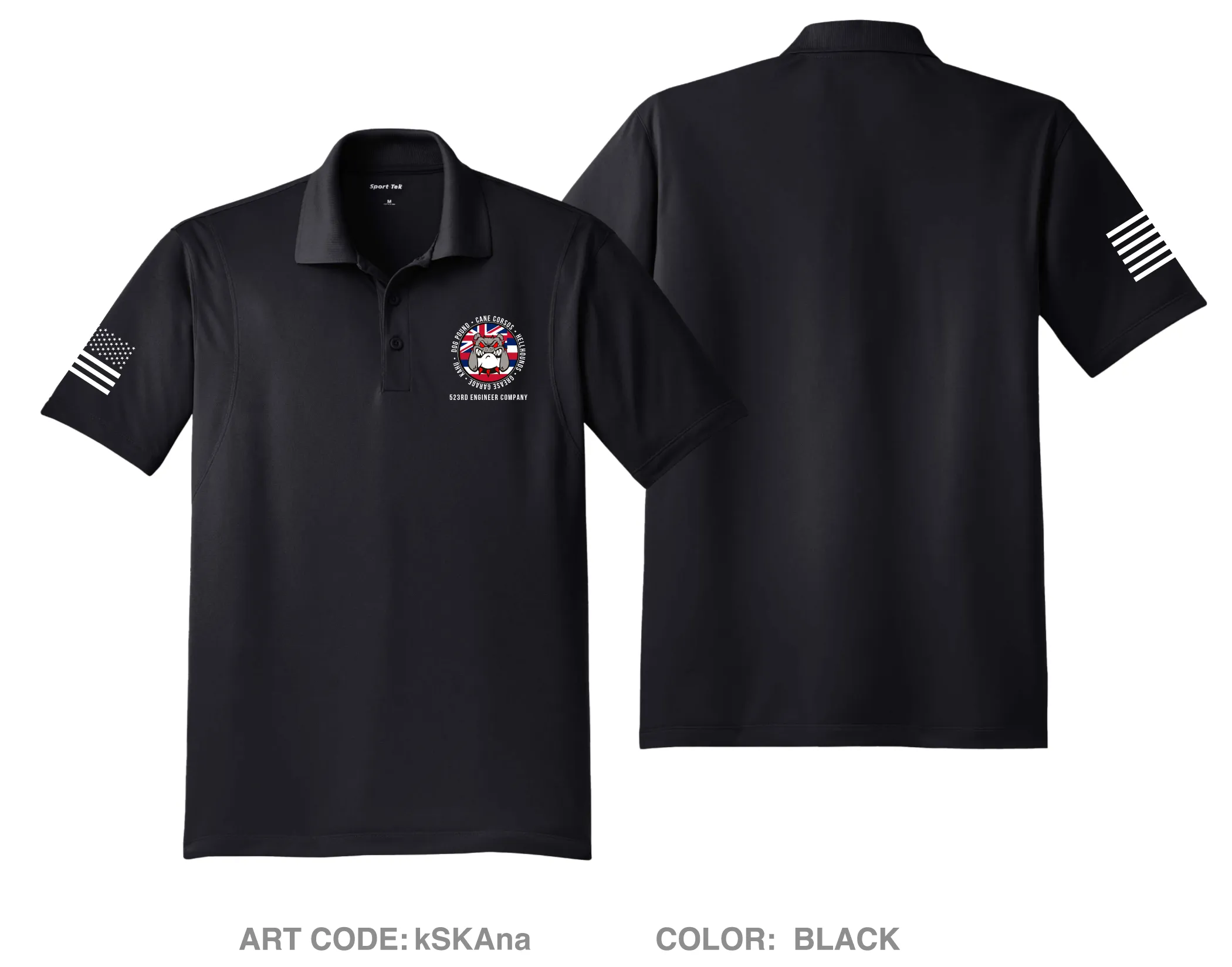 523rd ESC Hi-Tech Performance Men's SS Polo - kSKAna