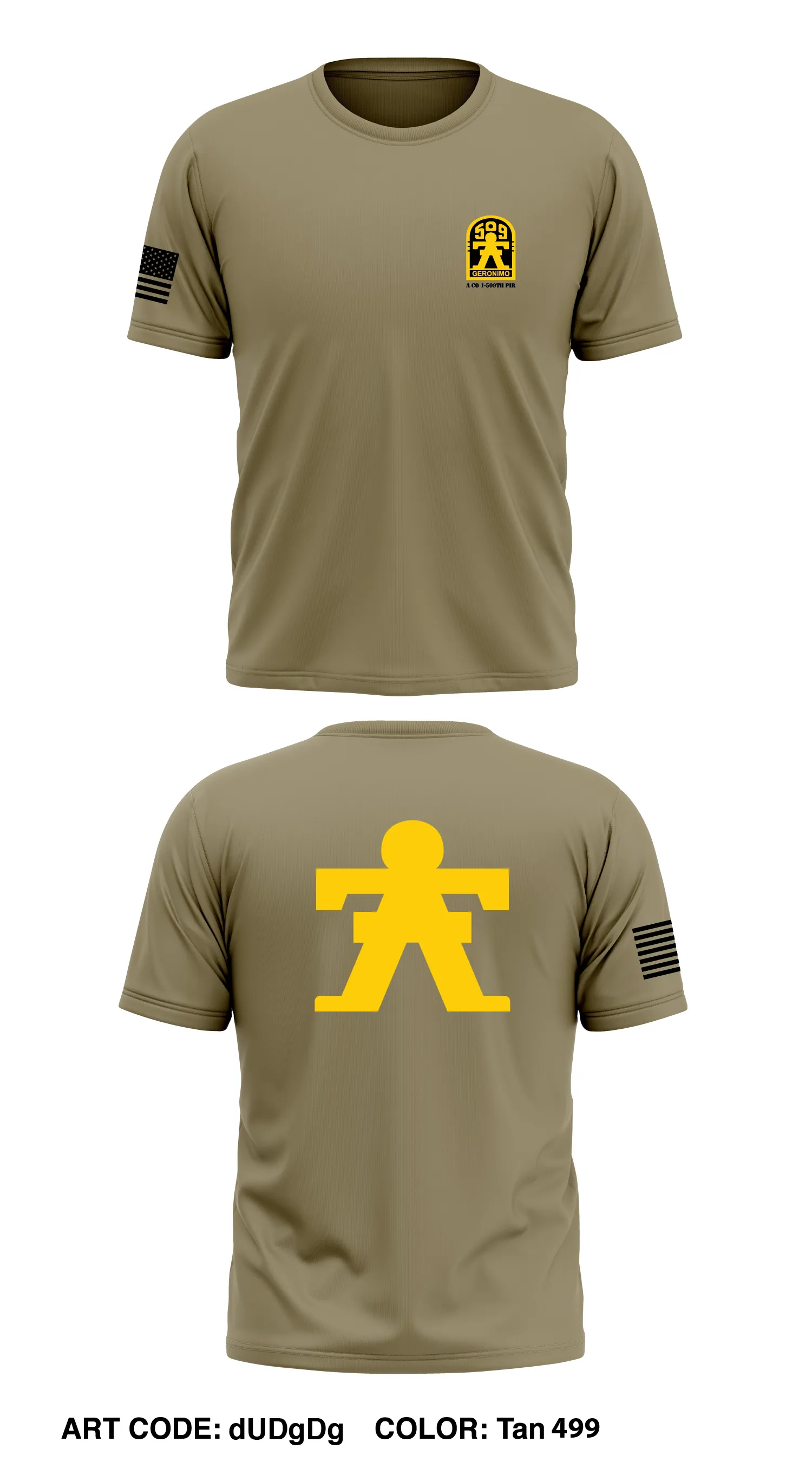 A Co 1-509th PIR Store 1 Core Men's SS Performance Tee - dUDgDg