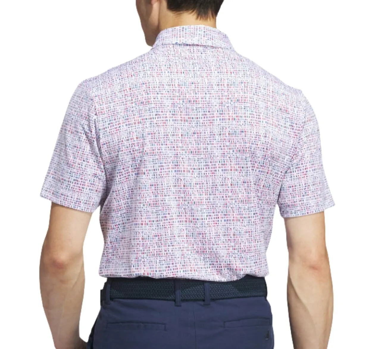 adidas Primegreen Power Grid Print Golf Polo Shirt