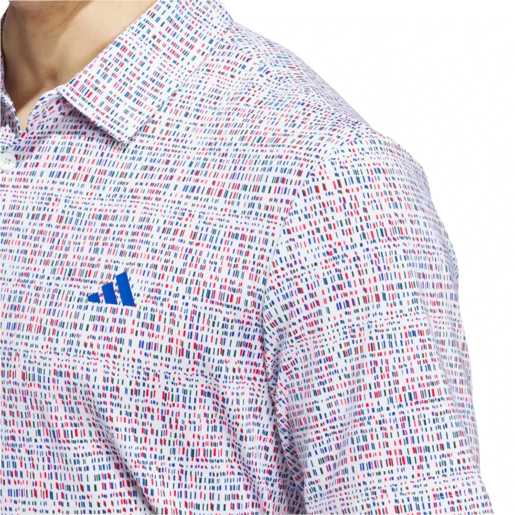 adidas Primegreen Power Grid Print Golf Polo Shirt