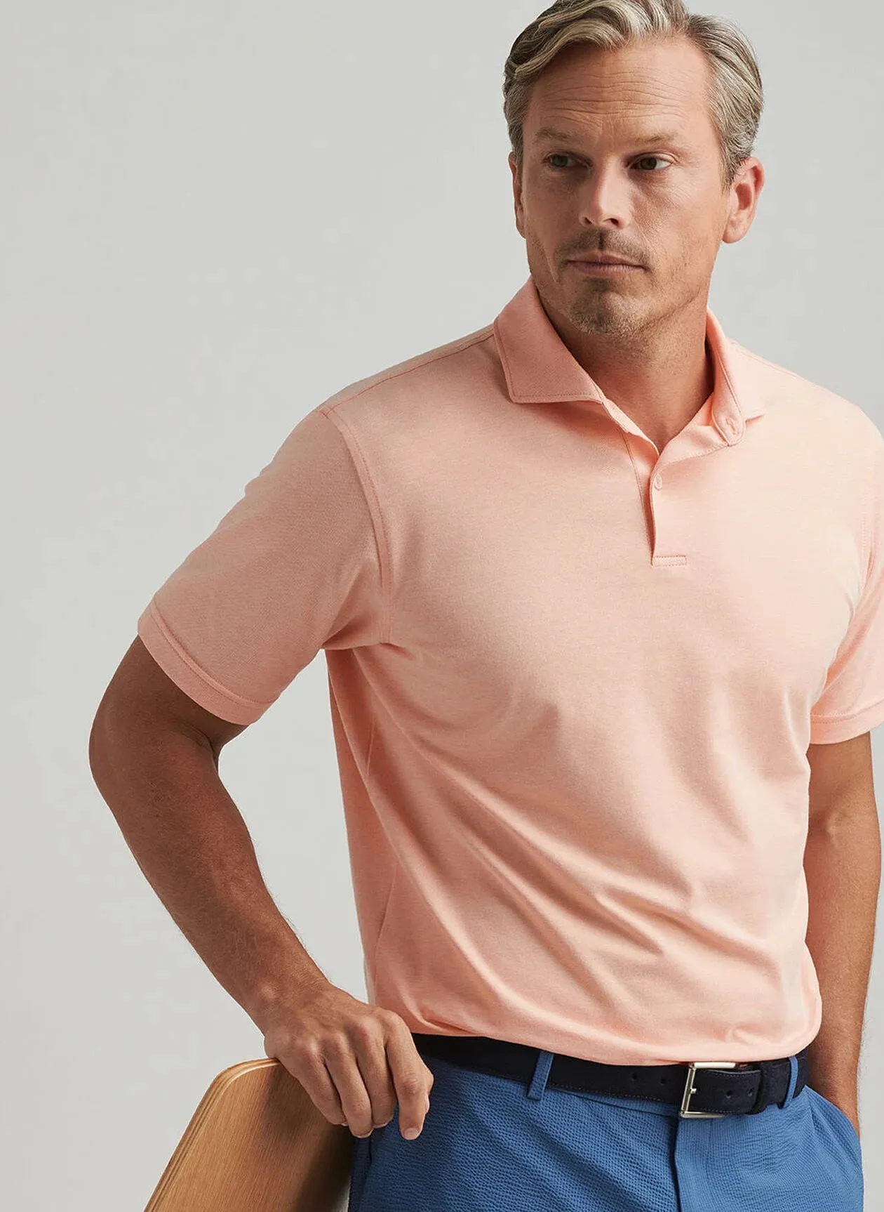 Albatross Cotton Blend Piqué Polo