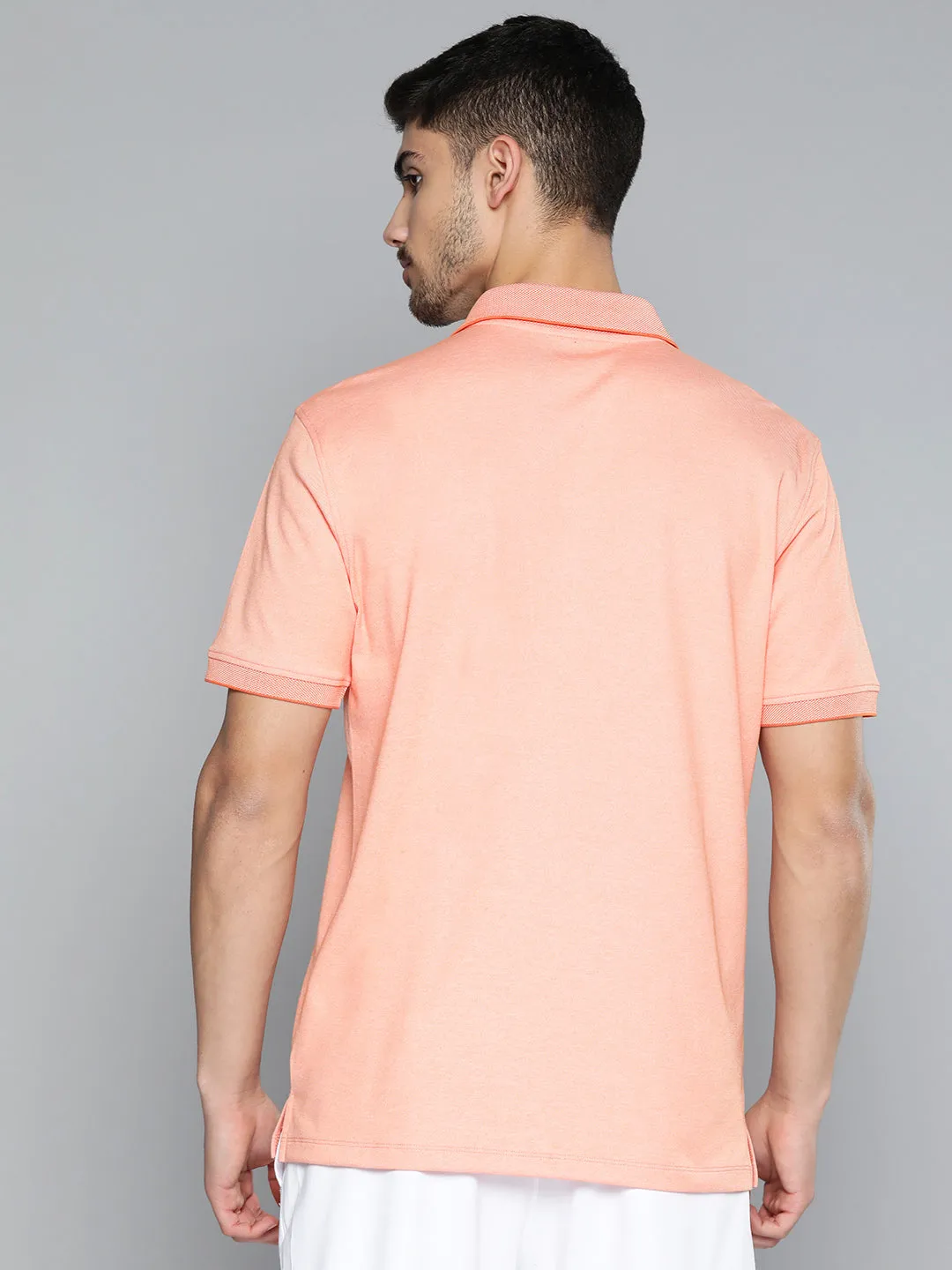 Alcis Men Polo Collar Anti Static Slim Fit Sports T-shirt