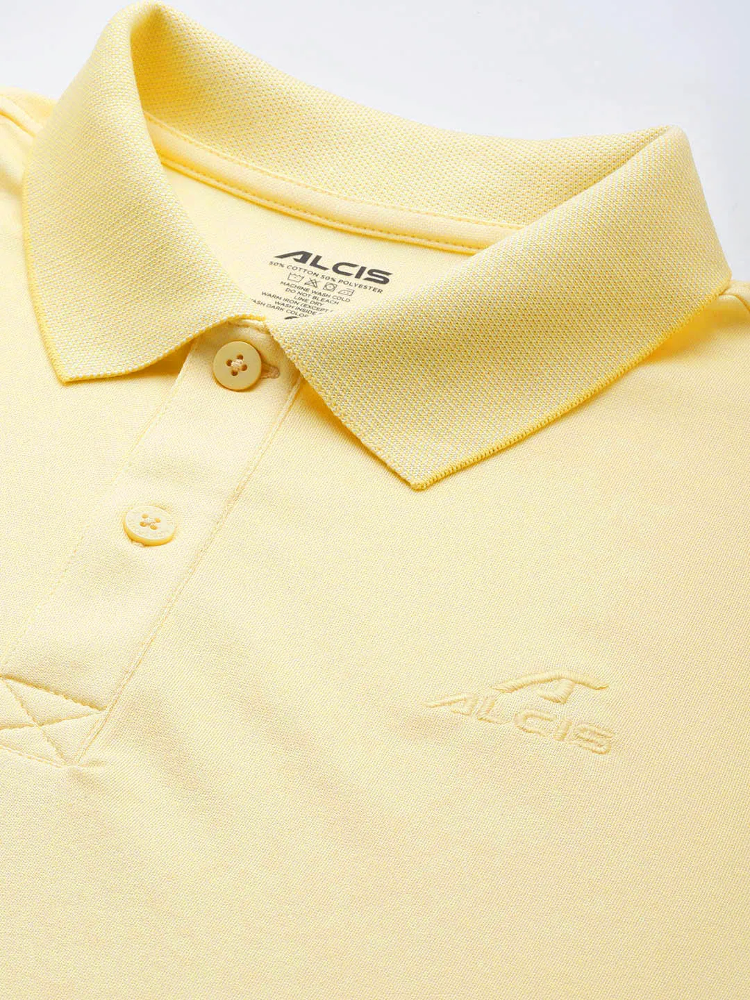 Alcis Men Polo Collar Anti Static Slim Fit Sports T-shirt