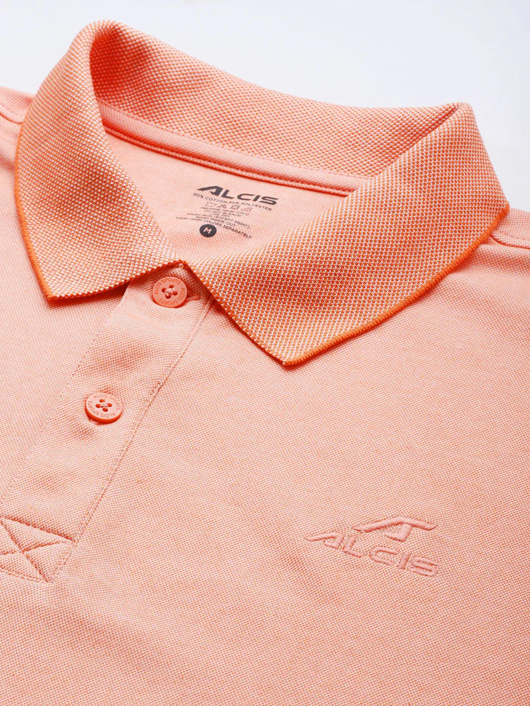 Alcis Men Polo Collar Anti Static Slim Fit Sports T-shirt
