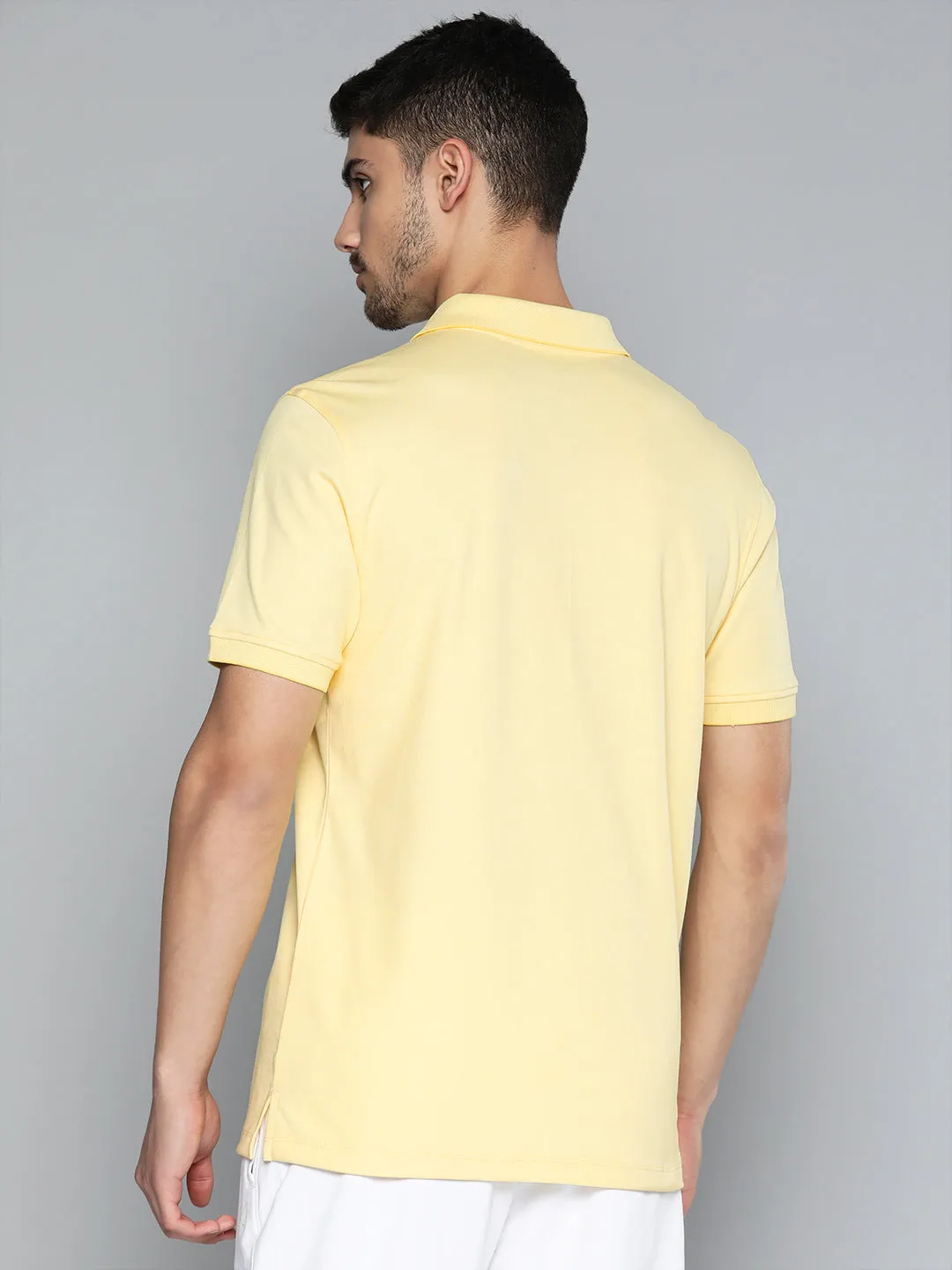 Alcis Men Polo Collar Anti Static Slim Fit Sports T-shirt
