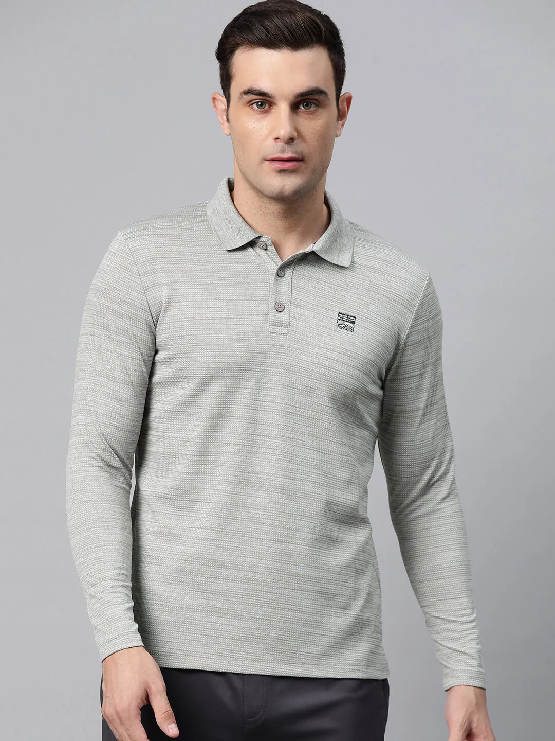 Alcis Men Polo Collar Anti Static Slim Fit T-shirt