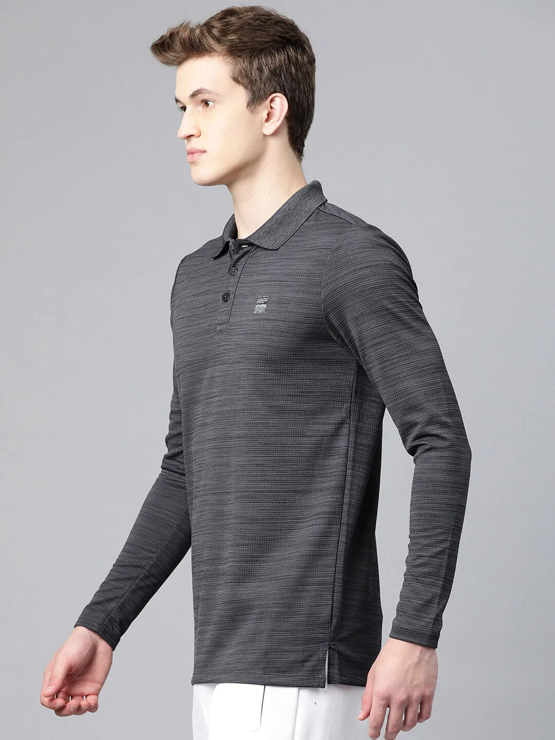Alcis Men Polo Collar Anti Static Slim Fit T-shirt