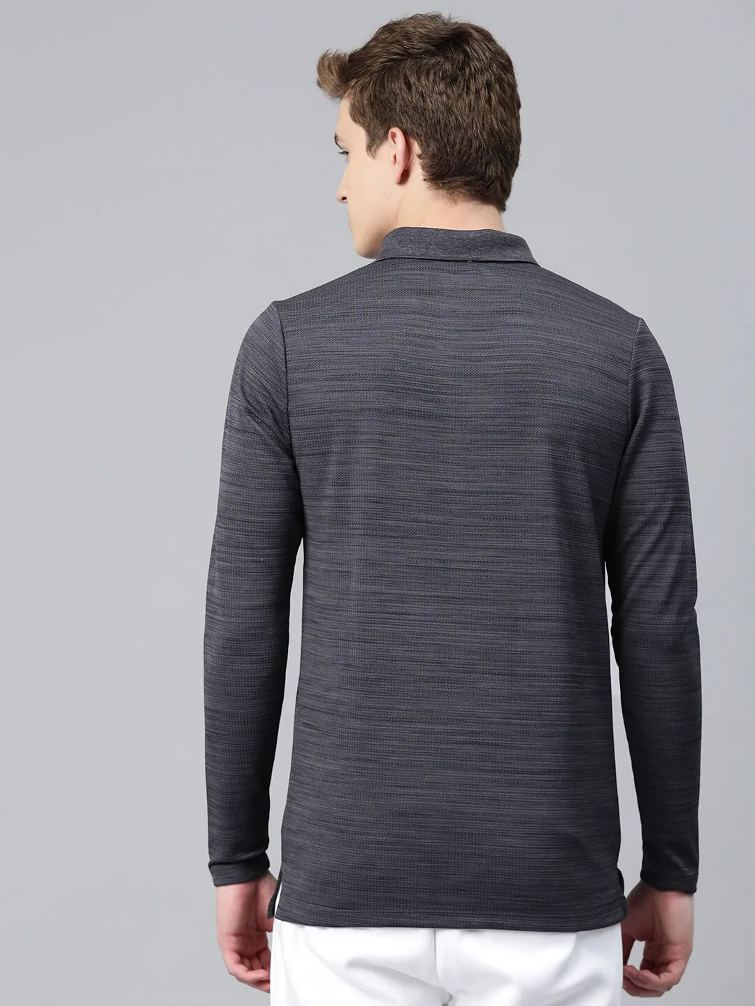 Alcis Men Polo Collar Anti Static Slim Fit T-shirt