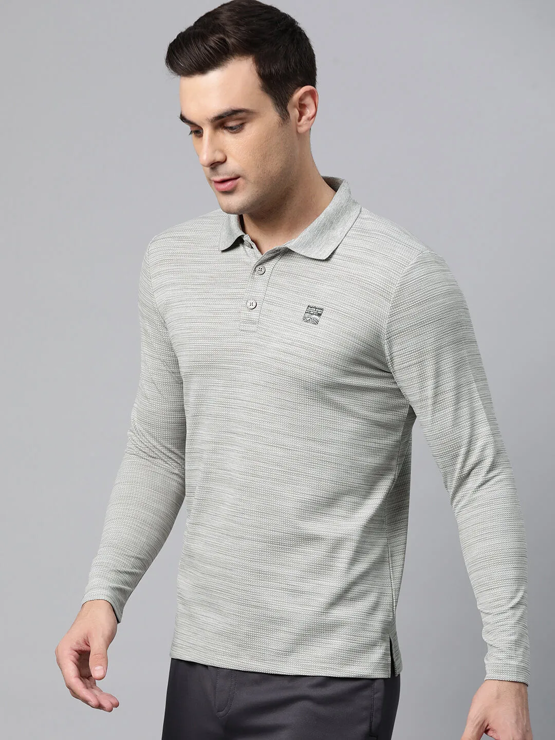 Alcis Men Polo Collar Anti Static Slim Fit T-shirt