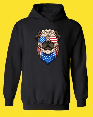 American hoodie USA Flag with Dog hoodie