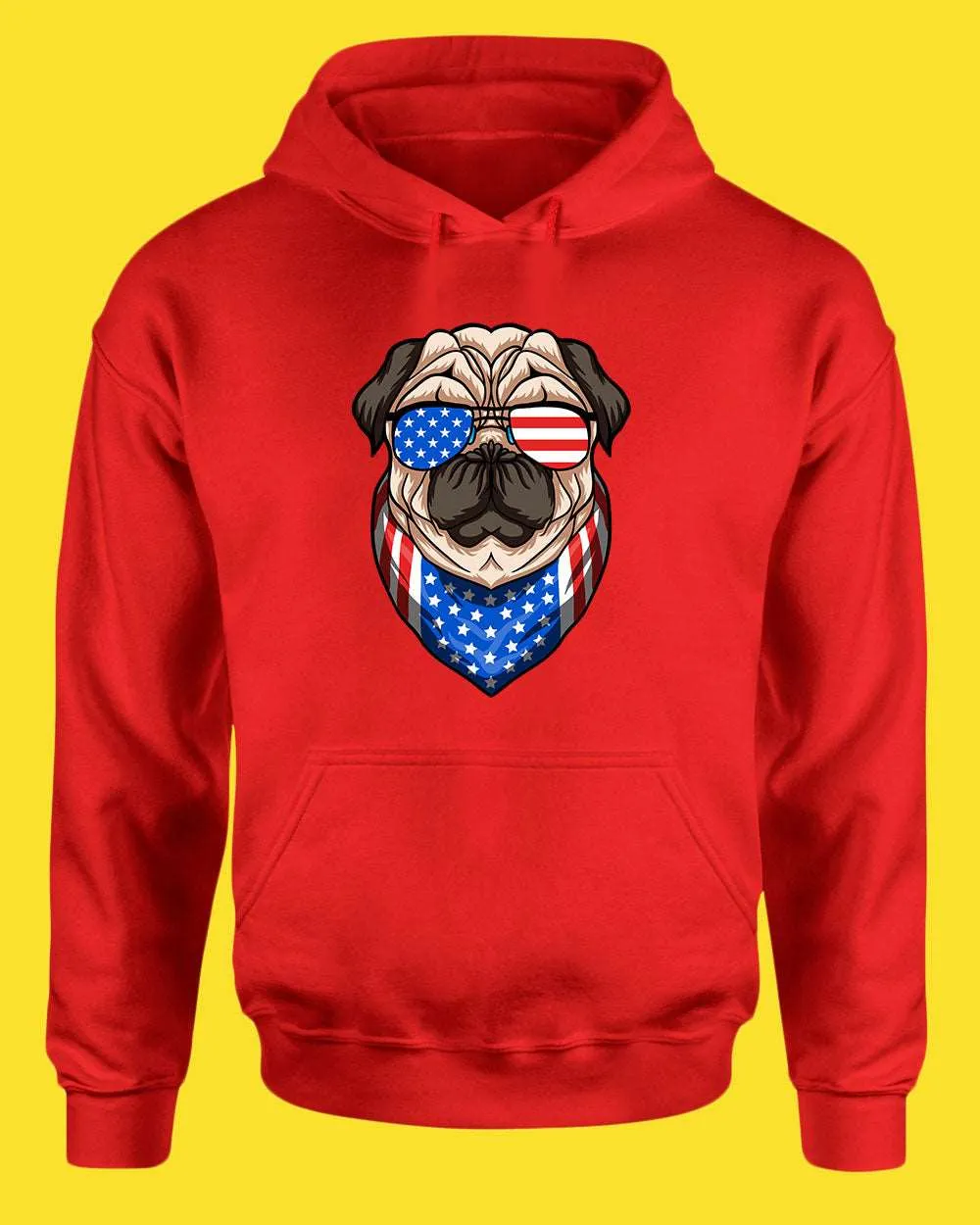 American hoodie USA Flag with Dog hoodie