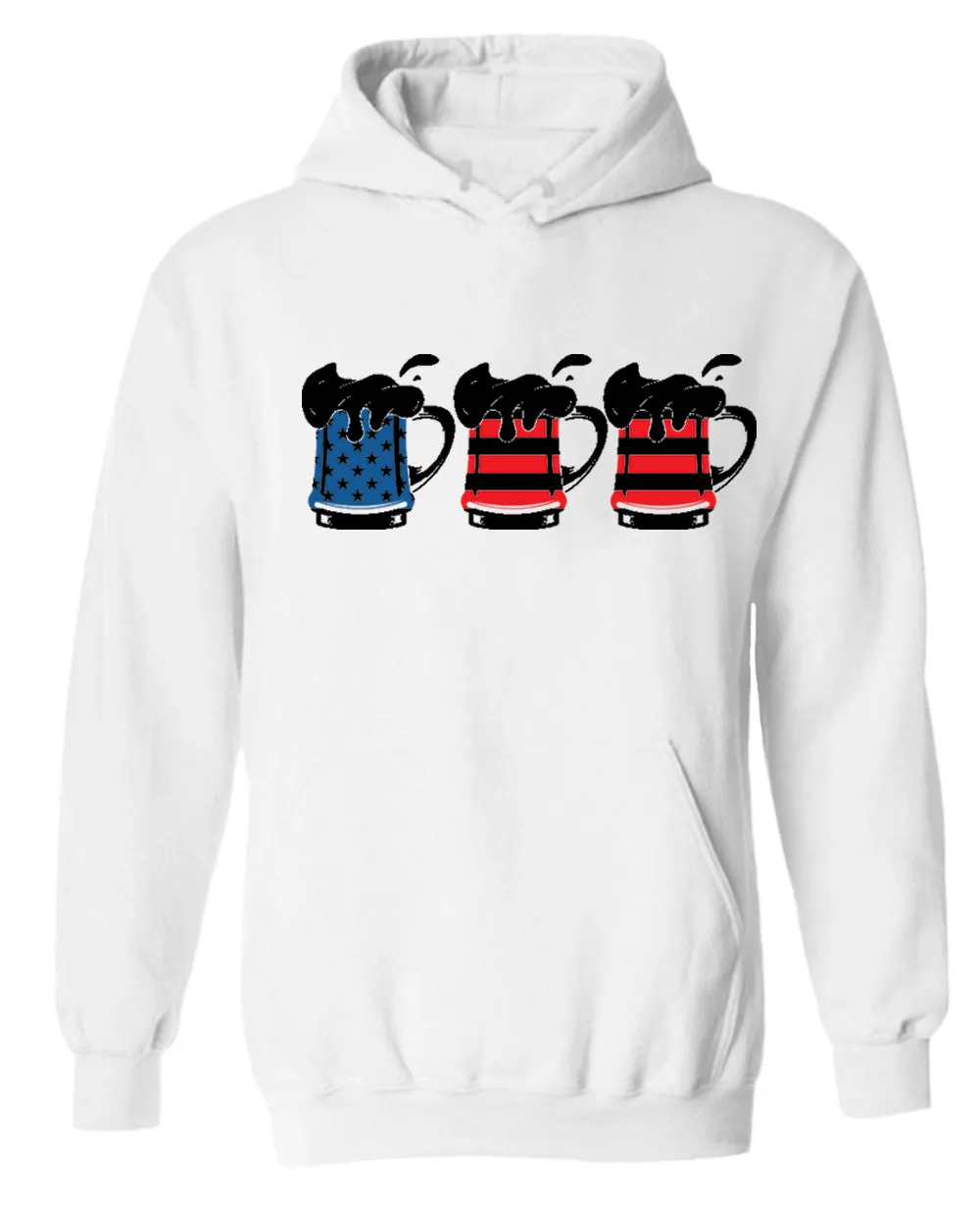 American pride beer mug hoodie