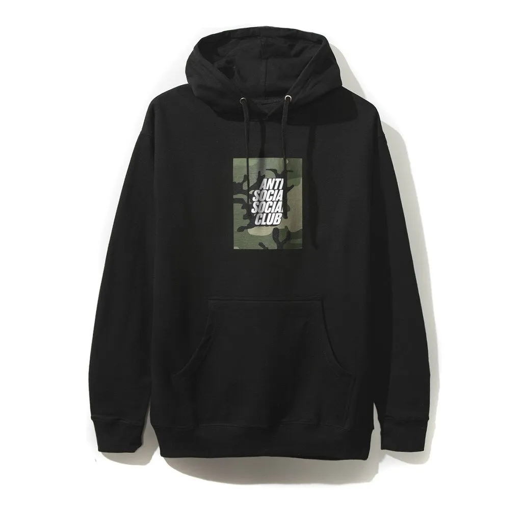AntiSocial Social Club - Camo Box Logo Hoodie (Black)