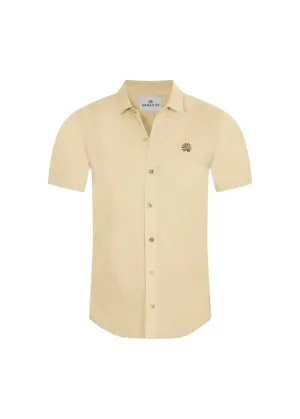 ARRECIFE - Yellow Linen - Short Sleeve Shirt