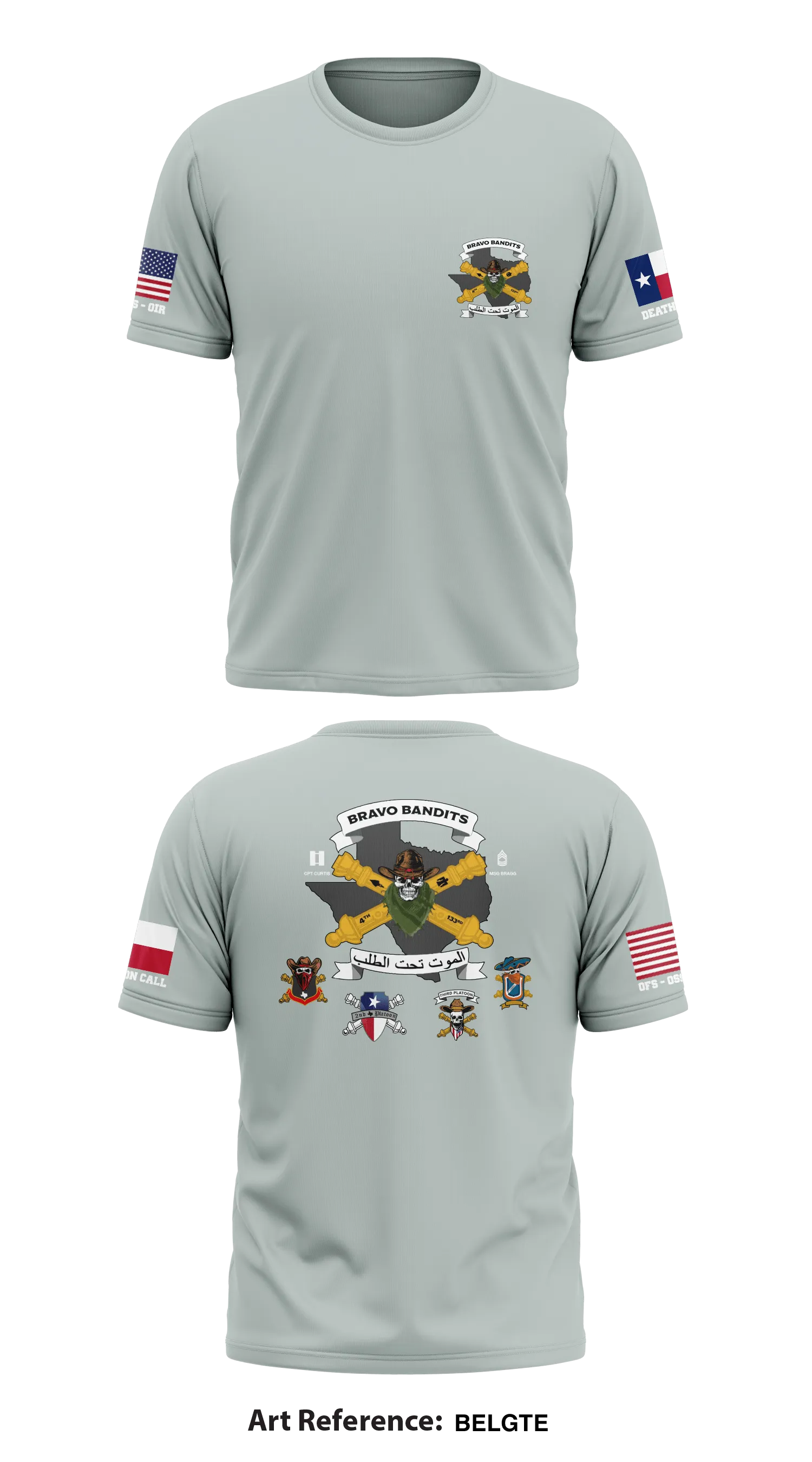 B-BTRY 4-133 Field Artillery Store 1 Core Men's SS Performance Tee - BELGtE