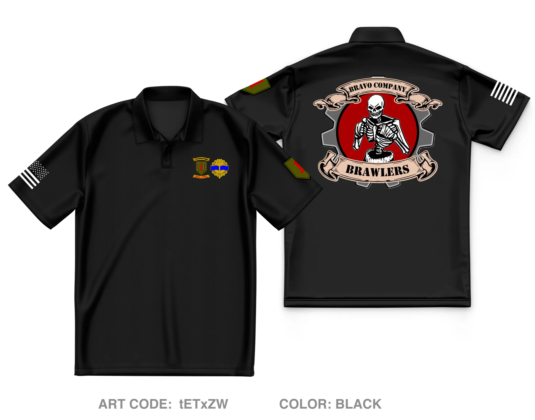 B Co, 541st DSSB, 1 IDSB Core Men's SS Performance Polo - tETxZW