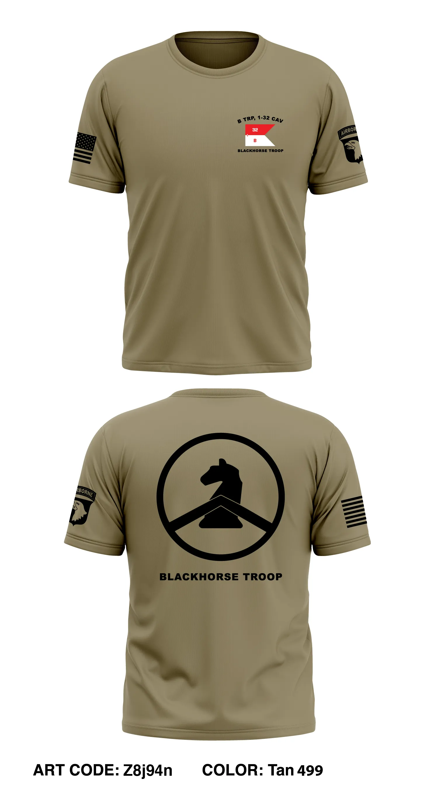 B TRP, 1-32 CAV Core Men's SS Performance Tee - Z8j94n
