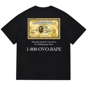 BAPE x OVO Card T-shirt