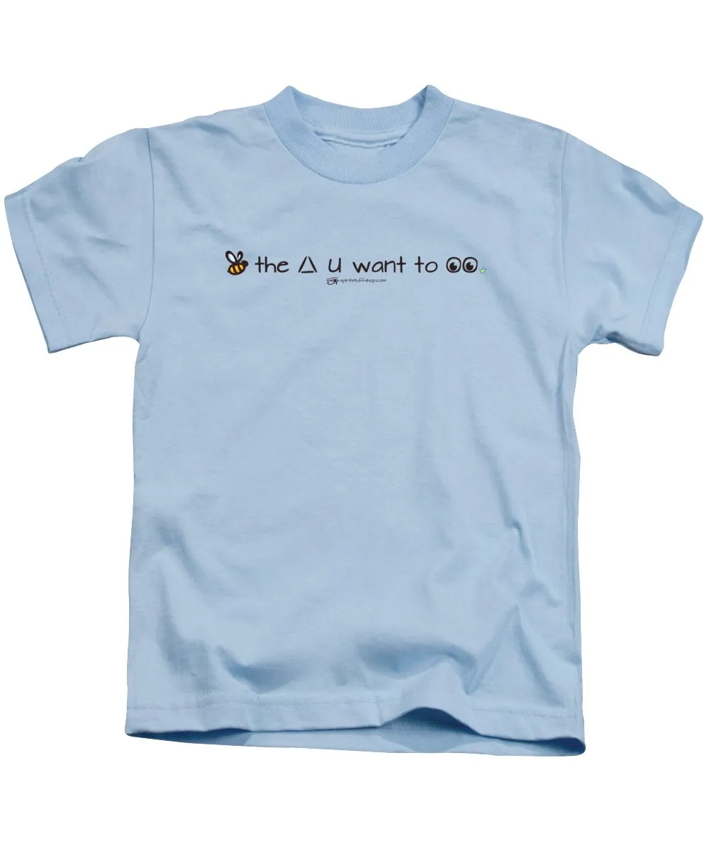 Bee The Chng You Want To See - Kids T-Shirt