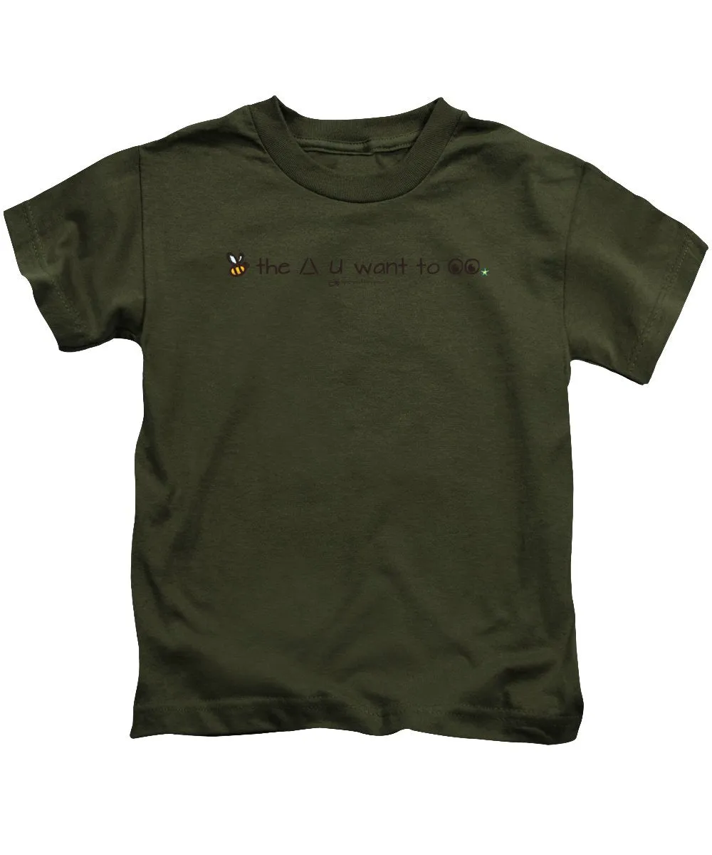 Bee The Chng You Want To See - Kids T-Shirt