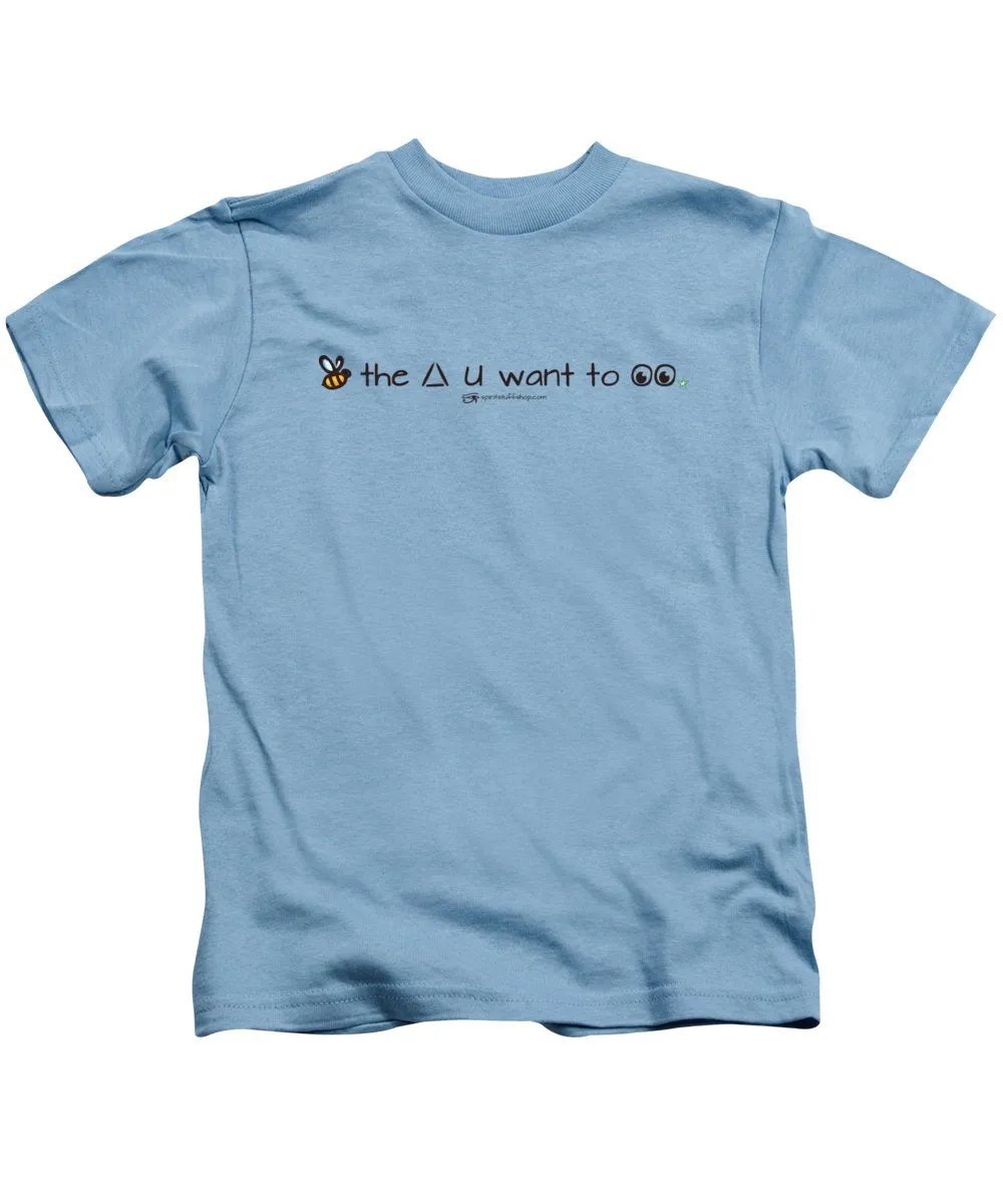 Bee The Chng You Want To See - Kids T-Shirt