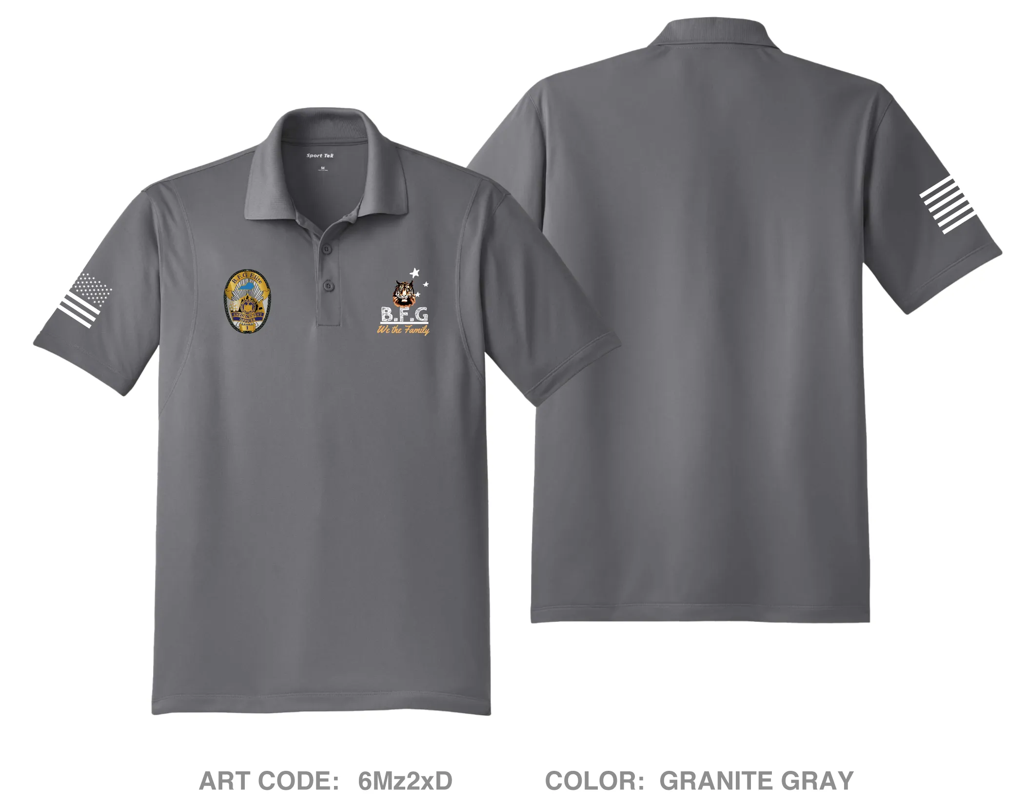 BFG elite Fundraising Collection Hi-Tech Performance Men's SS Polo - 6Mz2xD