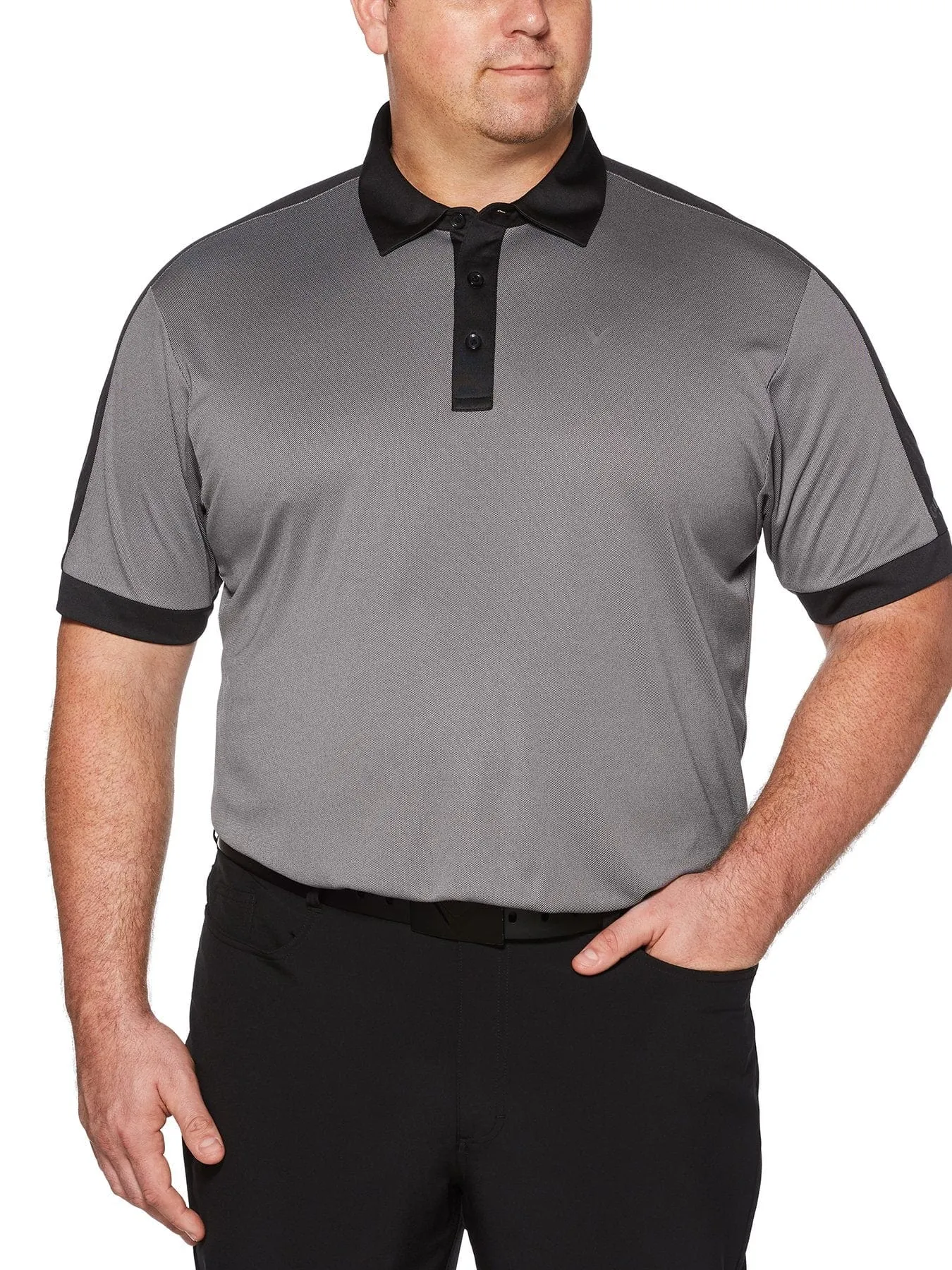 Big & Tall Birdseye Color Block Polo