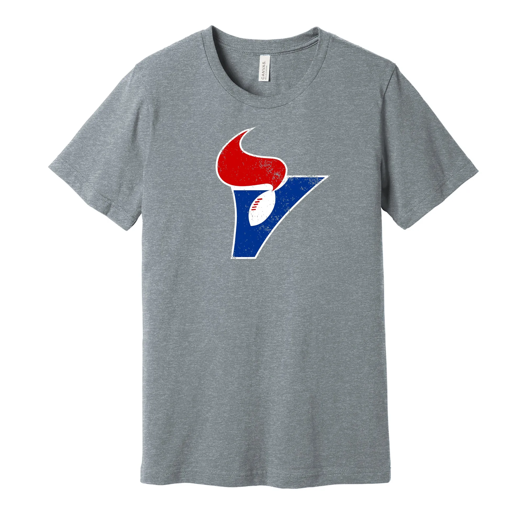 Birmingham Vulcans Distressed Logo Shirt - Defunct Football Team - Celebrate Alabama Heritage and History - Hyper Than Hype