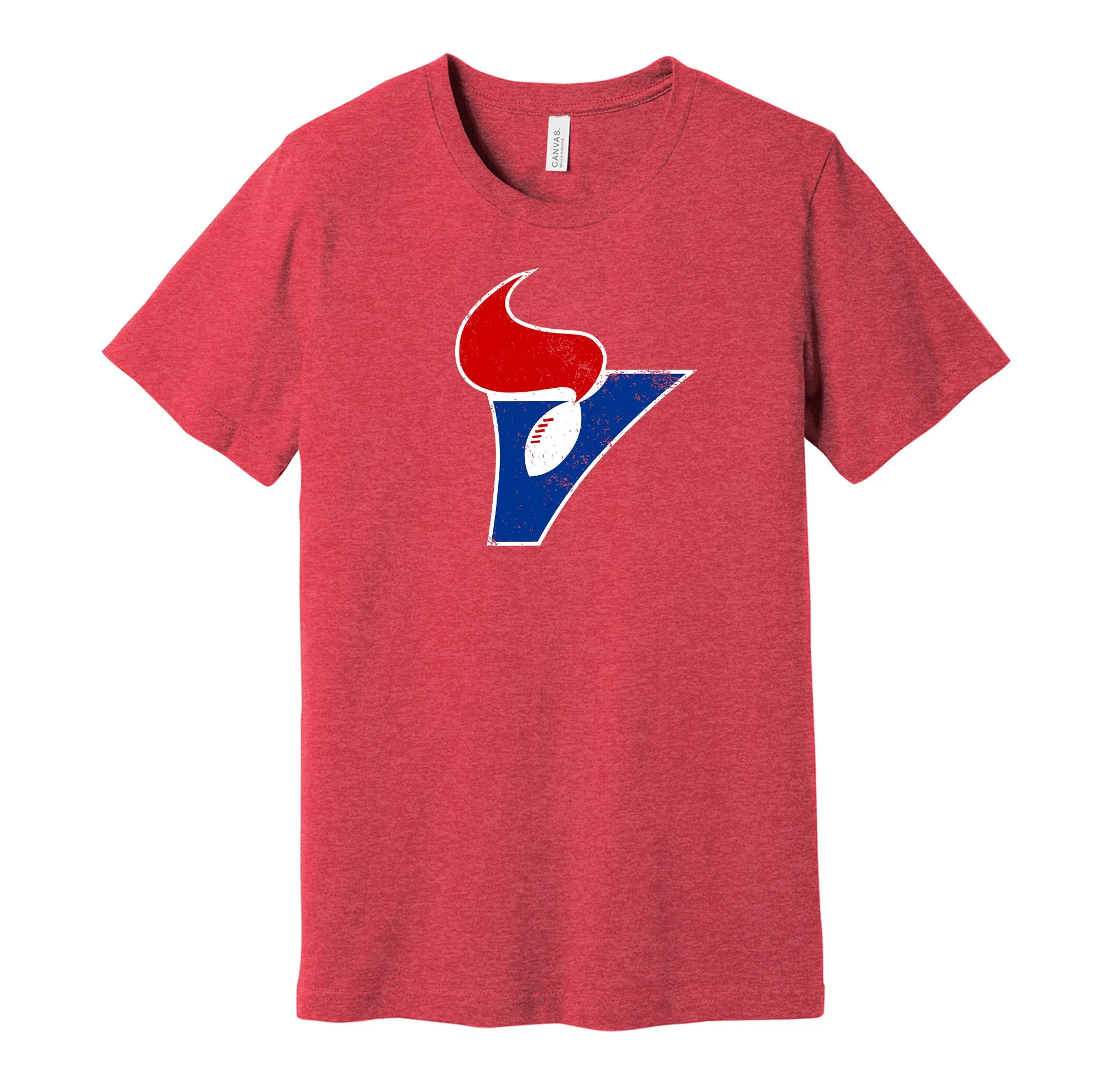 Birmingham Vulcans Distressed Logo Shirt - Defunct Football Team - Celebrate Alabama Heritage and History - Hyper Than Hype