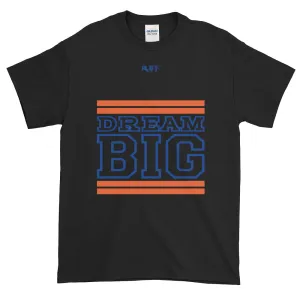 Black Orange and Royal Blue Short-Sleeve T-Shirt