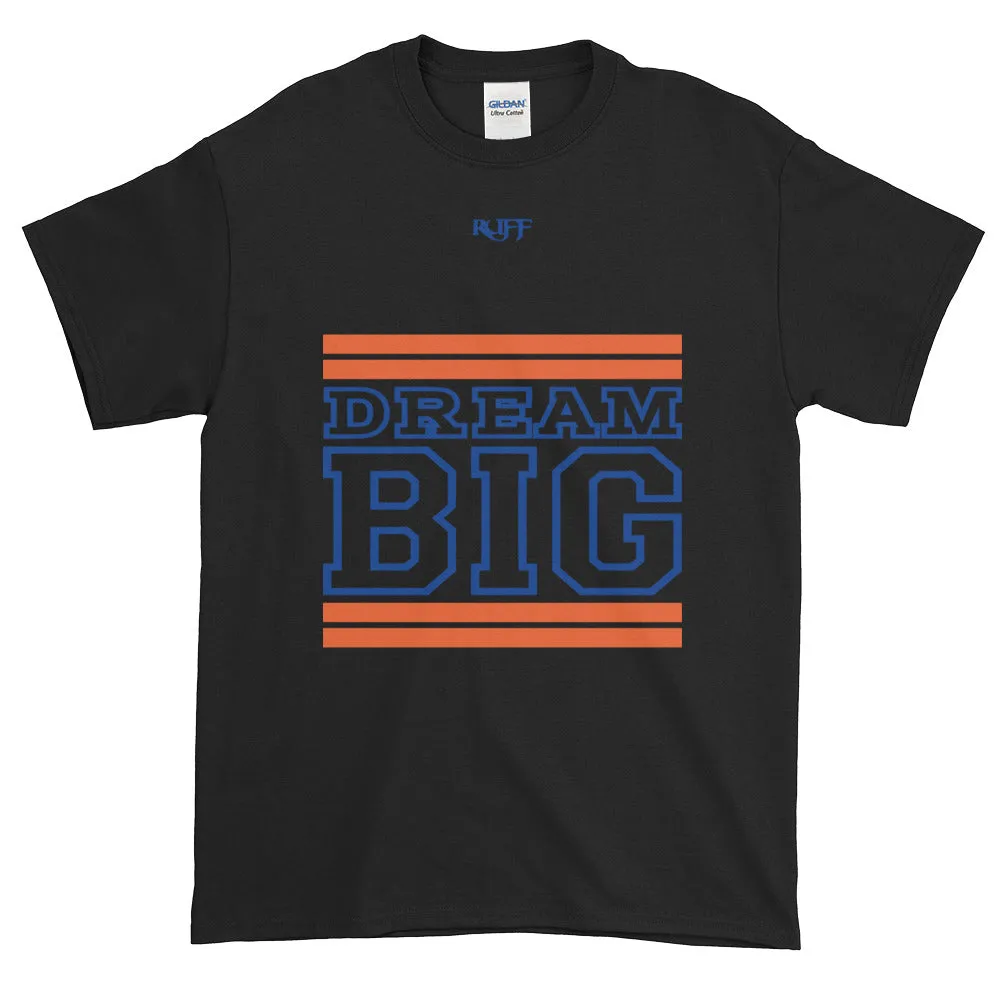 Black Orange and Royal Blue Short-Sleeve T-Shirt