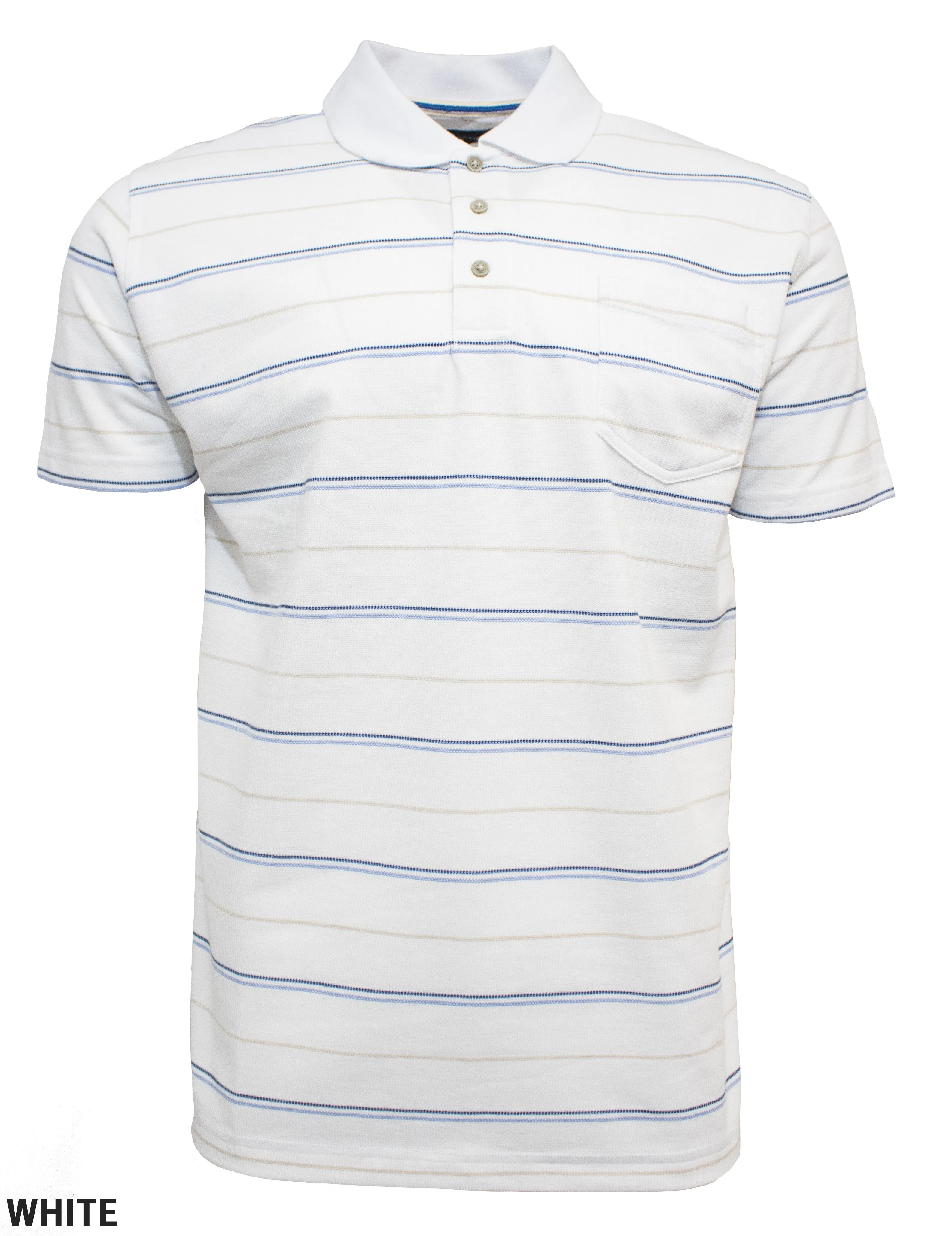 Blue Horizon Poly Cotton Polo
