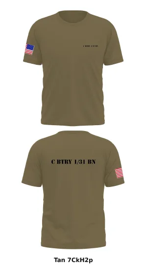 C BTRY 1/31 BN Store 1 Core Men's SS Performance Tee - 7CkH2p