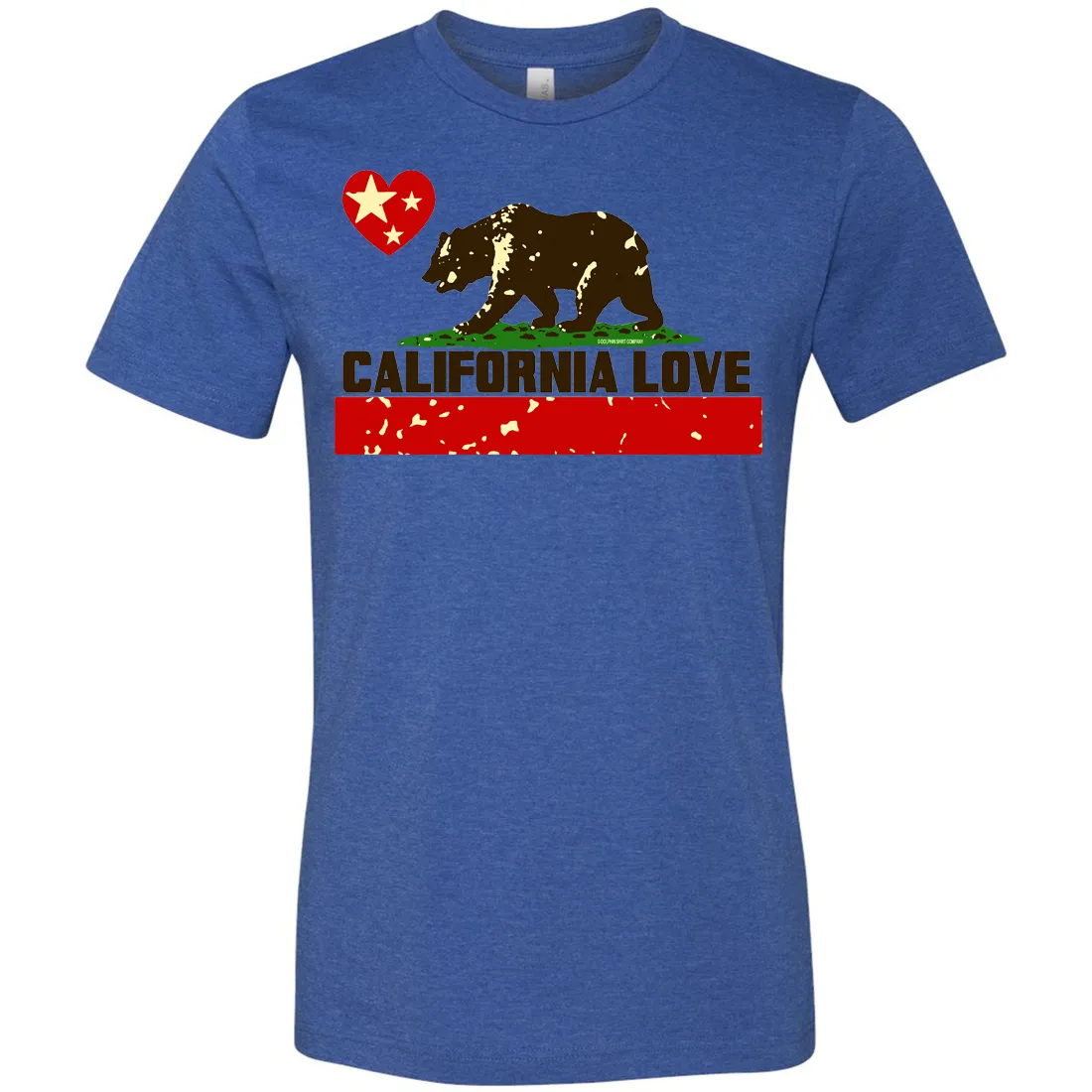 California Love Asst Colors Mens Fitted Tee