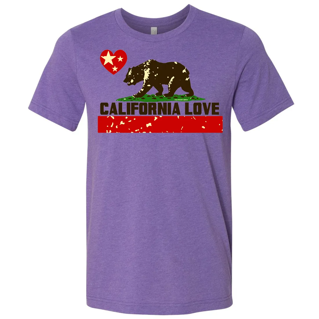 California Love Asst Colors Mens Fitted Tee