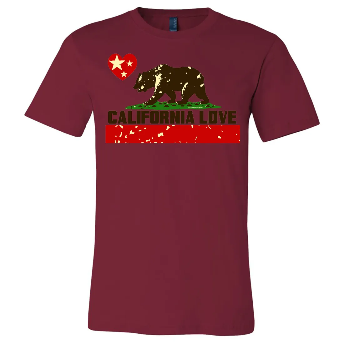 California Love Asst Colors Mens Fitted Tee