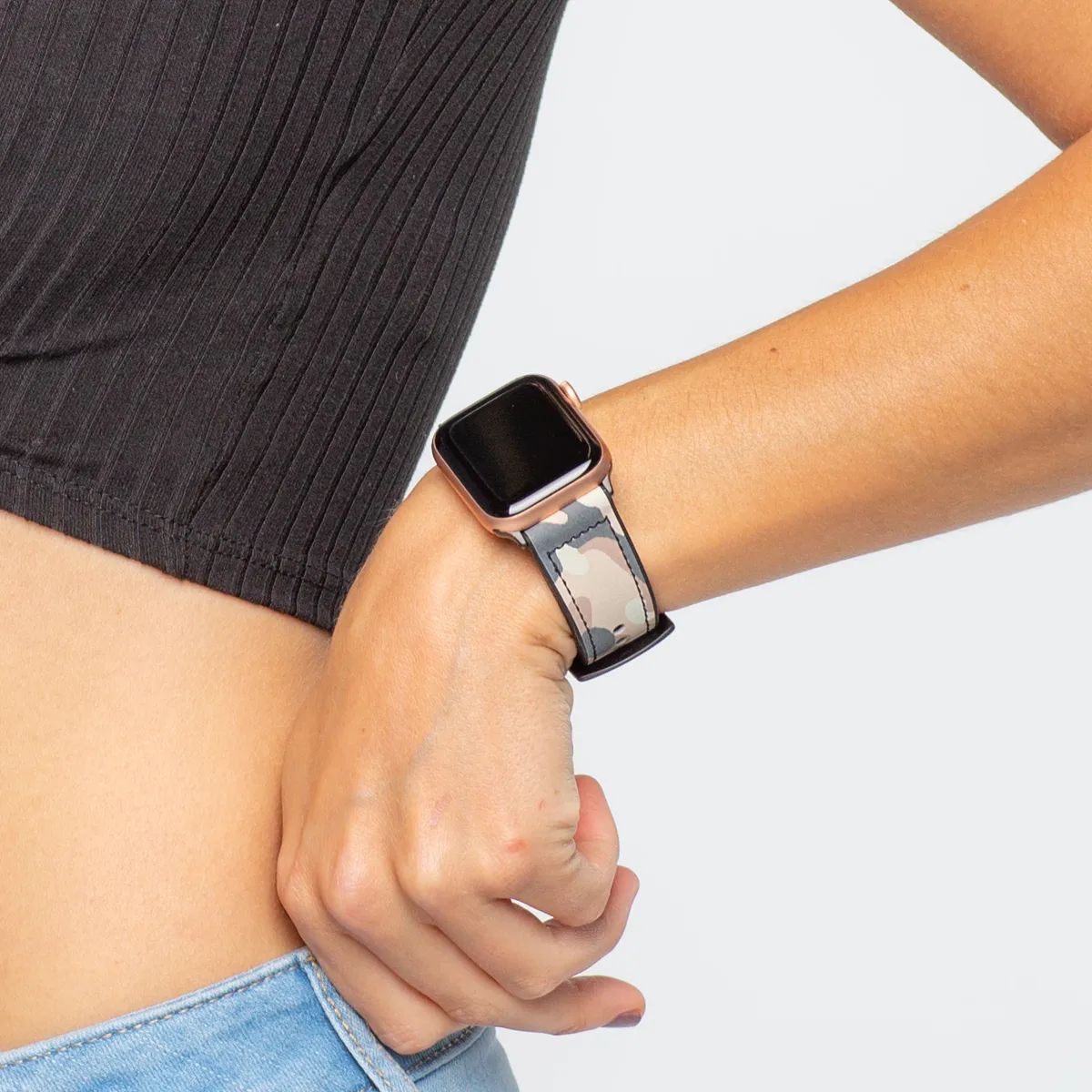 Camo Print Hybrid Apple Watch Band