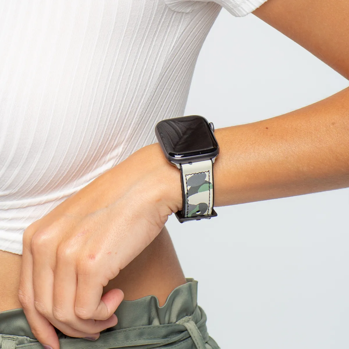 Camo Print Hybrid Apple Watch Band