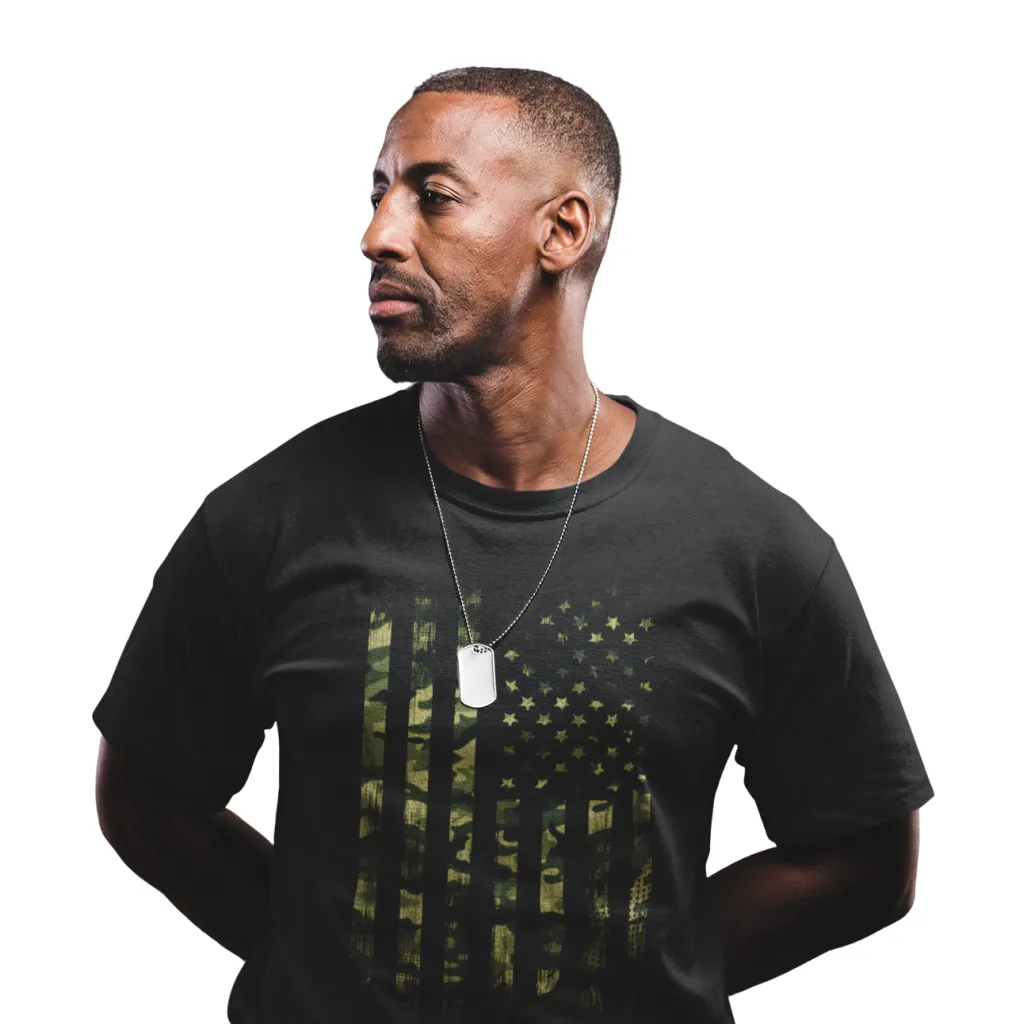 Camoflauge American Patriot | Men's Fitted Tee